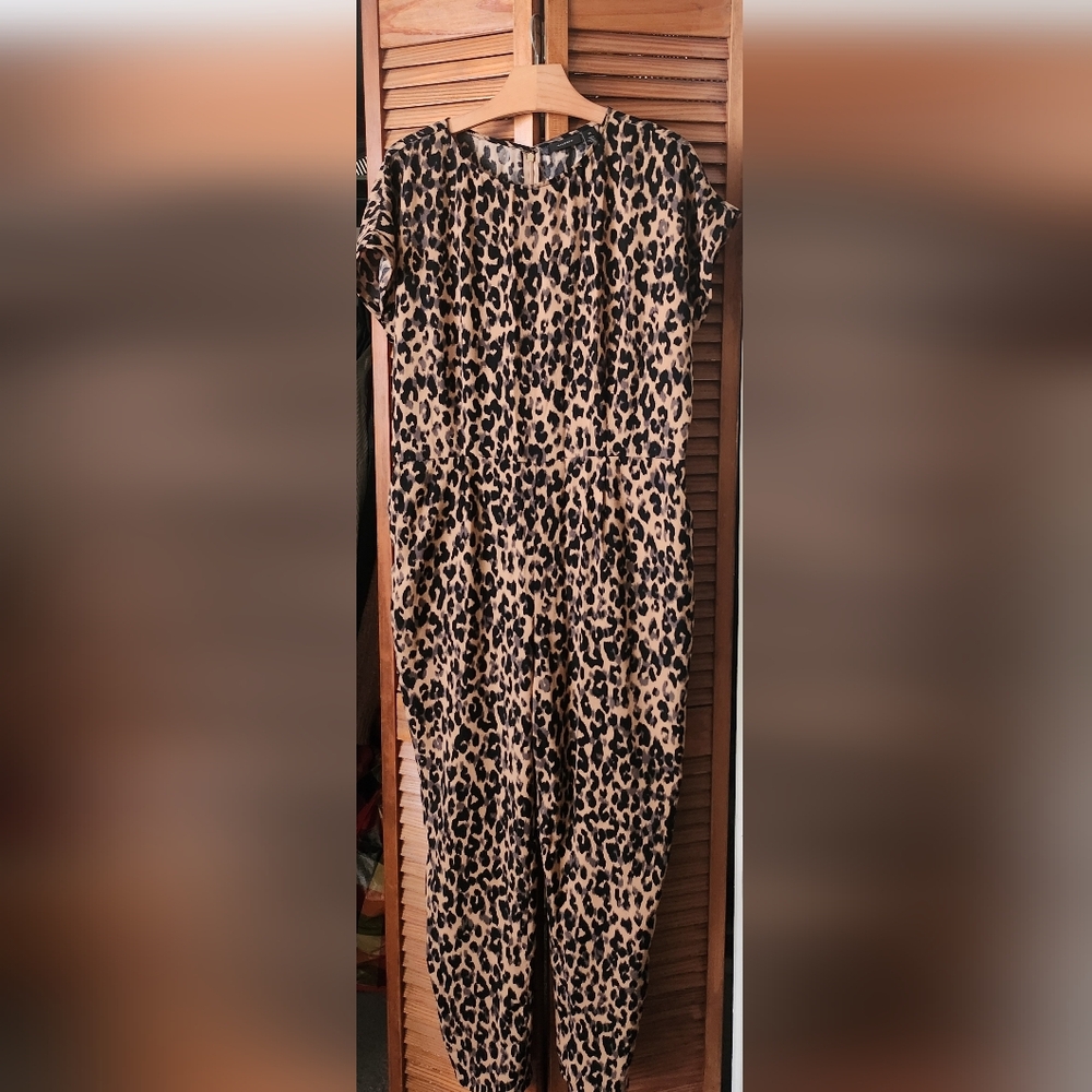 Halogen Animal Print Jumpsuit